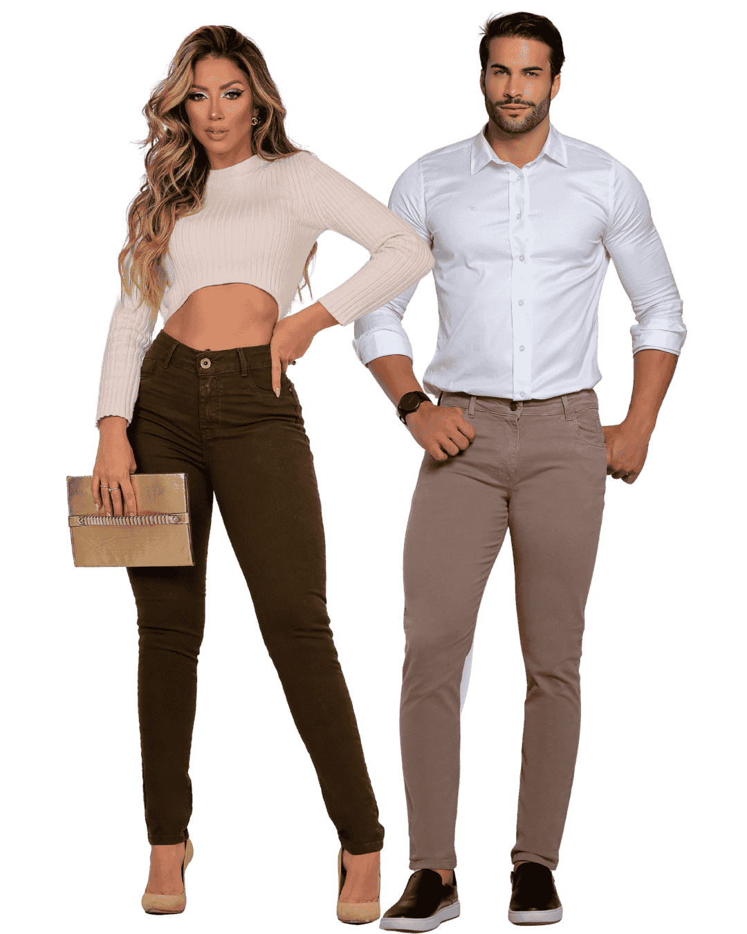 jeans feminino e masculino no atacado